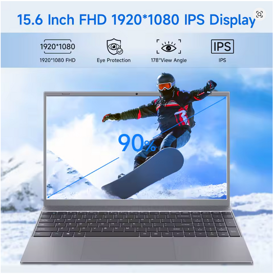 15.6 Inch Laptop J3710 8GB RAM 256GB SSD Windows 11 For Students And Business