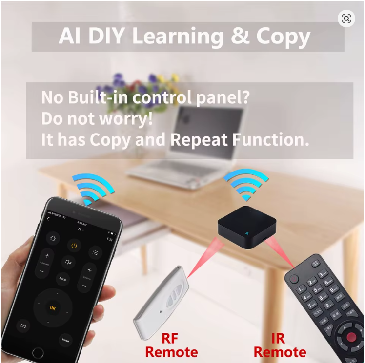 WiFi RF IR Remote Control 433MHz/315MHz For Smart Home Via SmartLife for Air Conditioner ALL TV Support Alexa, Google Home