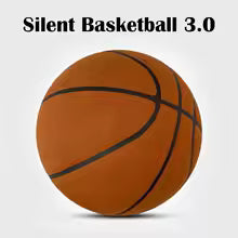 Silent Basketball Size 7#(29.5")6#/5# Dribbling Indoor Grooved Airless Foam Basketball Quiet Dribbling Training Silent Ball