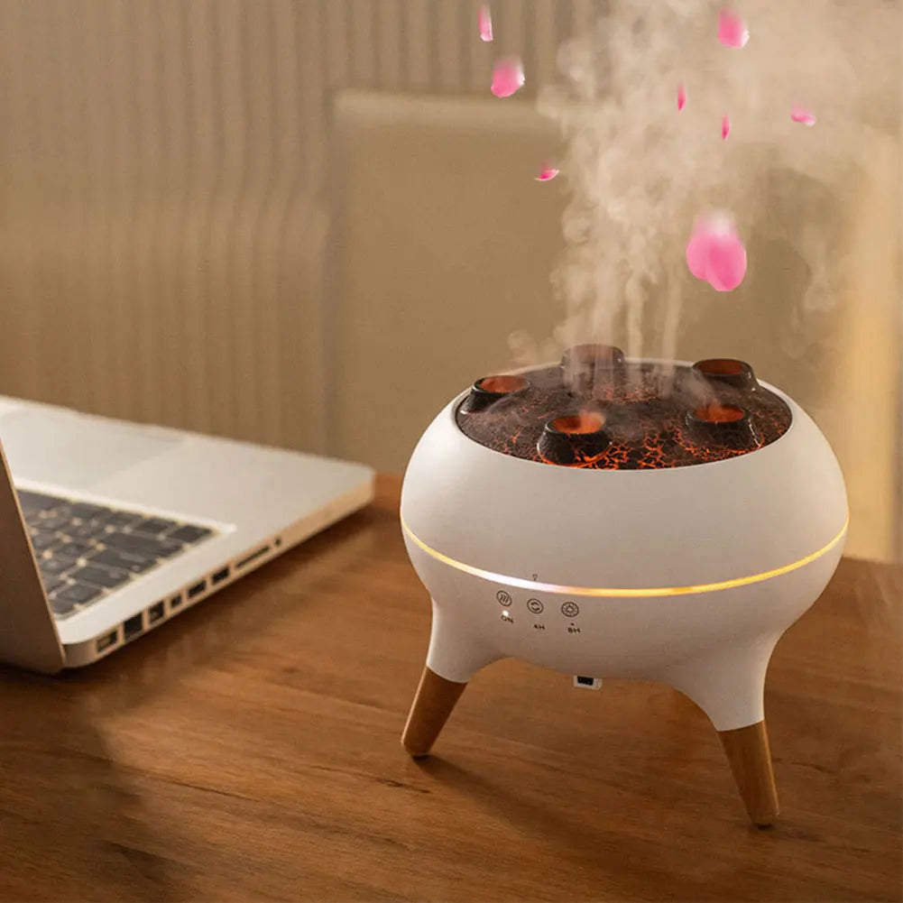 Dynamic Jellyfish Air Humidifier Essential Oil Diffuser with Colorful Night Lights Aromatherapy Diffuser for Home Bedroom Office