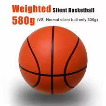 Silent Basketball Size 7#(29.5")6#/5# Dribbling Indoor Grooved Airless Foam Basketball Quiet Dribbling Training Silent Ball