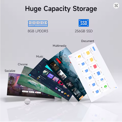 15.6 Inch Laptop J3710 8GB RAM 256GB SSD Windows 11 For Students And Business