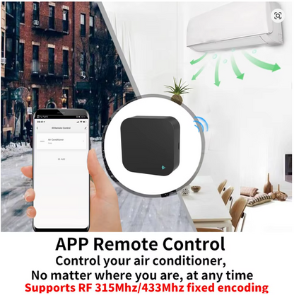 WiFi RF IR Remote Control 433MHz/315MHz For Smart Home Via SmartLife for Air Conditioner ALL TV Support Alexa, Google Home
