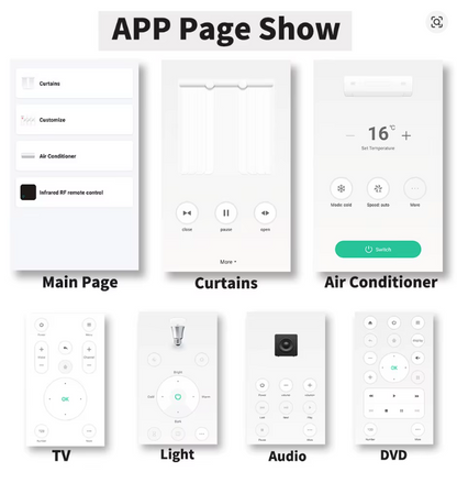 WiFi RF IR Remote Control 433MHz/315MHz For Smart Home Via SmartLife for Air Conditioner ALL TV Support Alexa, Google Home