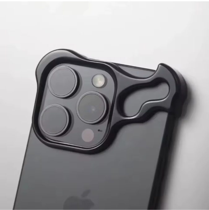 Luxury Irregular Aluminum Alloy Bumper Phone Case For IPhone 16 15 14 13 12 Pro Max 17 Air Pro Lens Film Protection Metal Cover