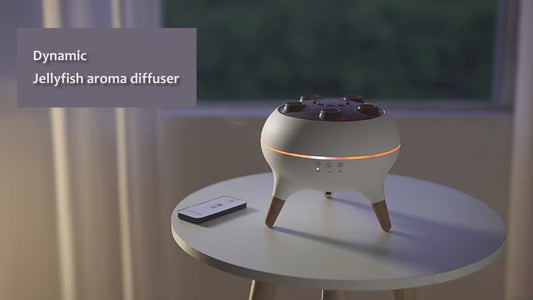 Dynamic Jellyfish Air Humidifier Essential Oil Diffuser with Colorful Night Lights Aromatherapy Diffuser for Home Bedroom Office
